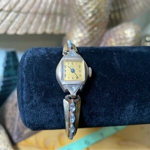 Ladies Vintage Gold Filled Watch - Yellow Dial